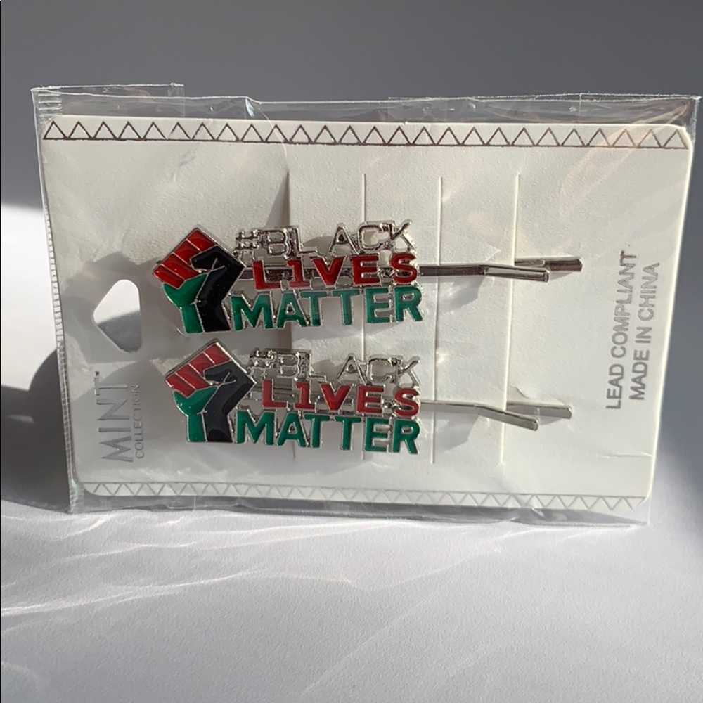 Black Lives Matter Hair Barrette NWT